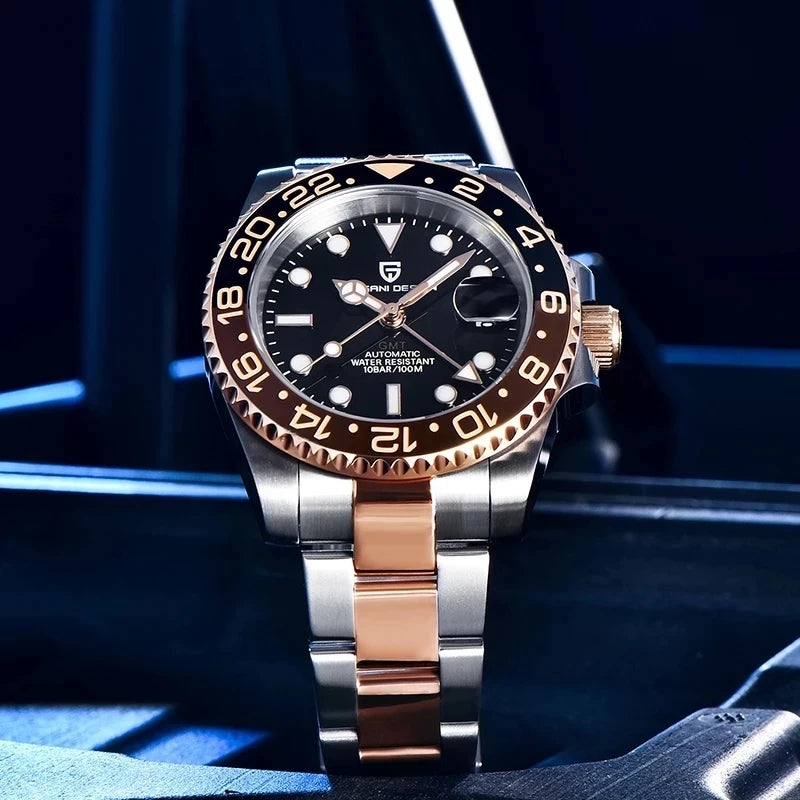 PAGANI DESIGN V3 Version GMT Watches Men's Luxury Sapphire Automatic Mechanical Watch 40MM Stainless Steel Waterproof Watch