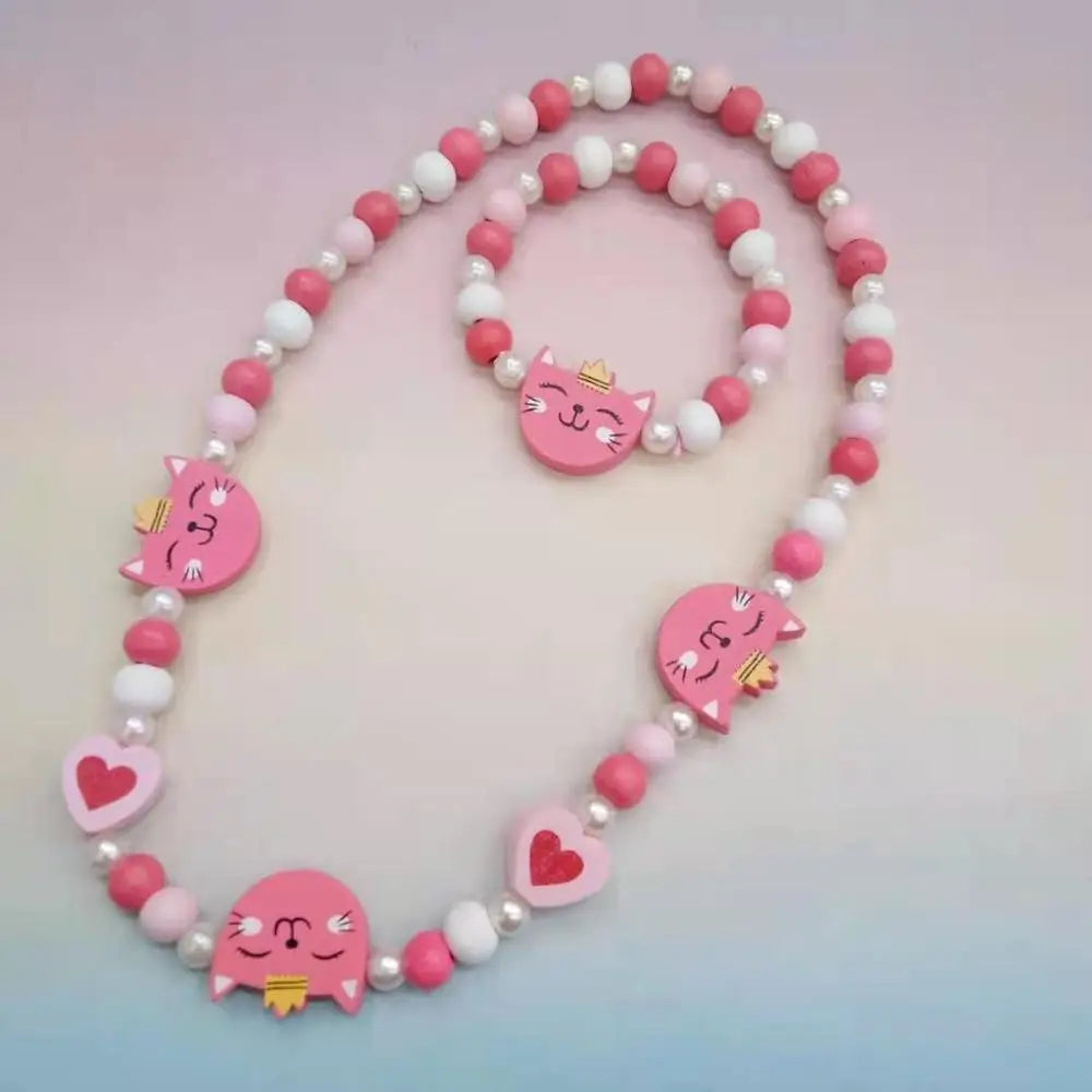 25 styles Cute Animal Flower Cartoon Flower Children's sweater necklace bracelet for children gift cp2585