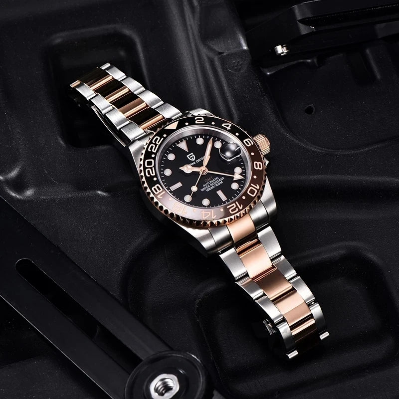 PAGANI DESIGN V3 Version GMT Watches Men's Luxury Sapphire Automatic Mechanical Watch 40MM Stainless Steel Waterproof Watch