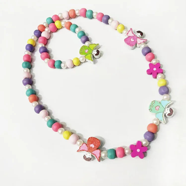 25 styles Cute Animal Flower Cartoon Flower Children's sweater necklace bracelet for children gift cp2585