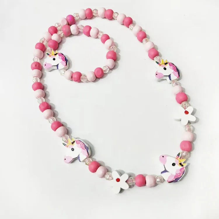 25 styles Cute Animal Flower Cartoon Flower Children's sweater necklace bracelet for children gift cp2585