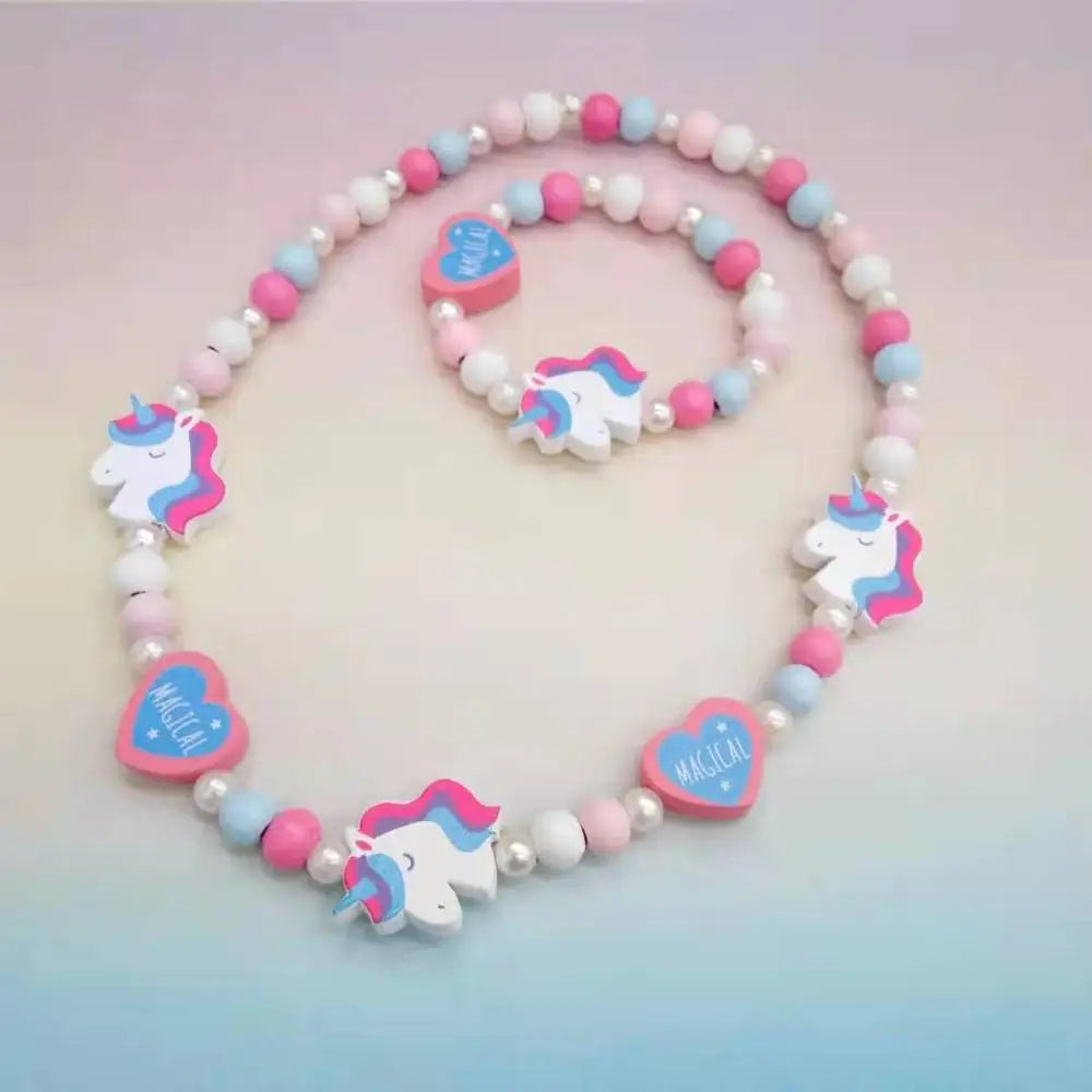25 styles Cute Animal Flower Cartoon Flower Children's sweater necklace bracelet for children gift cp2585
