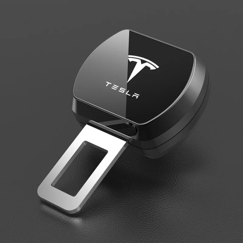 1/2PCS Car Seat Belt Extension Plug Auto Safety Seat Lock Clip Buckle For Tesla Model 3 Model S X Y Roadster SpaceX Accessories