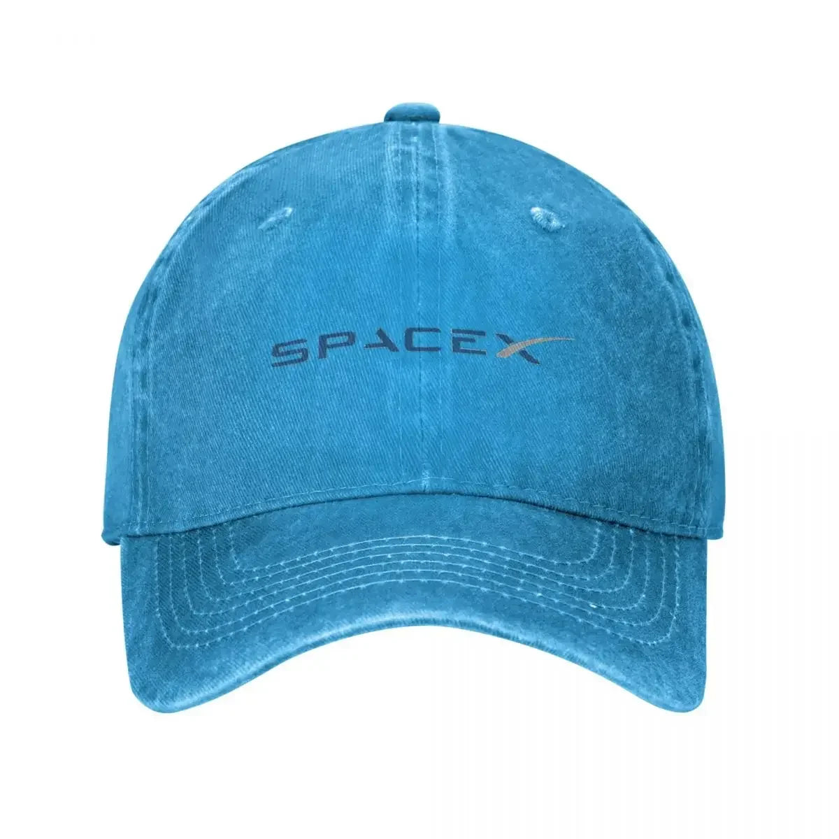 Washed Denim SpaceX Space X Logo Elon Musk Baseball Cap Summer Snapback Cowboy Hats Bone Falcon Heavy Rocket Casquette Gorras