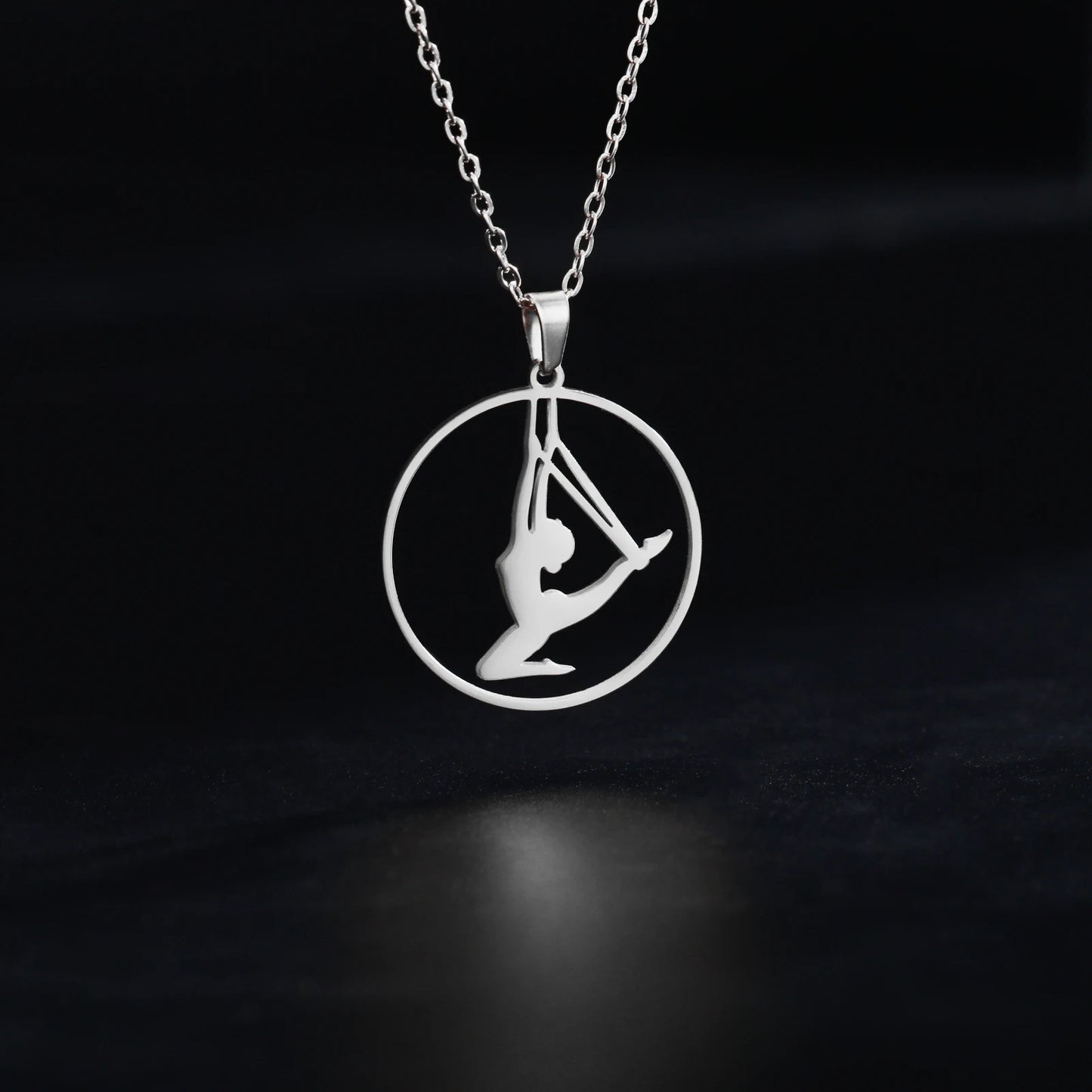 Rhythmic Gymnastics Necklace Women Trend 2025 Gymnast Stainless Steel Jewelry BFF Dancer Girl Sport Accessories Mother Day
