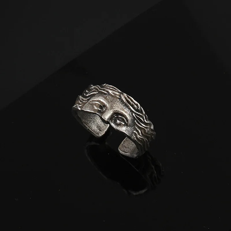 European and American popular Venus half face ring for both men and women, cool and fashionable style, adjustable opening, creat