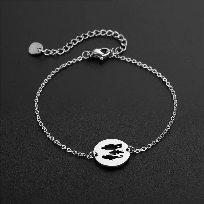 Mama Letter Pendant Necklace For Women Mom Mother's Day Clavicle Chain Choker Stainless Steel Jewelry Minimal Gift