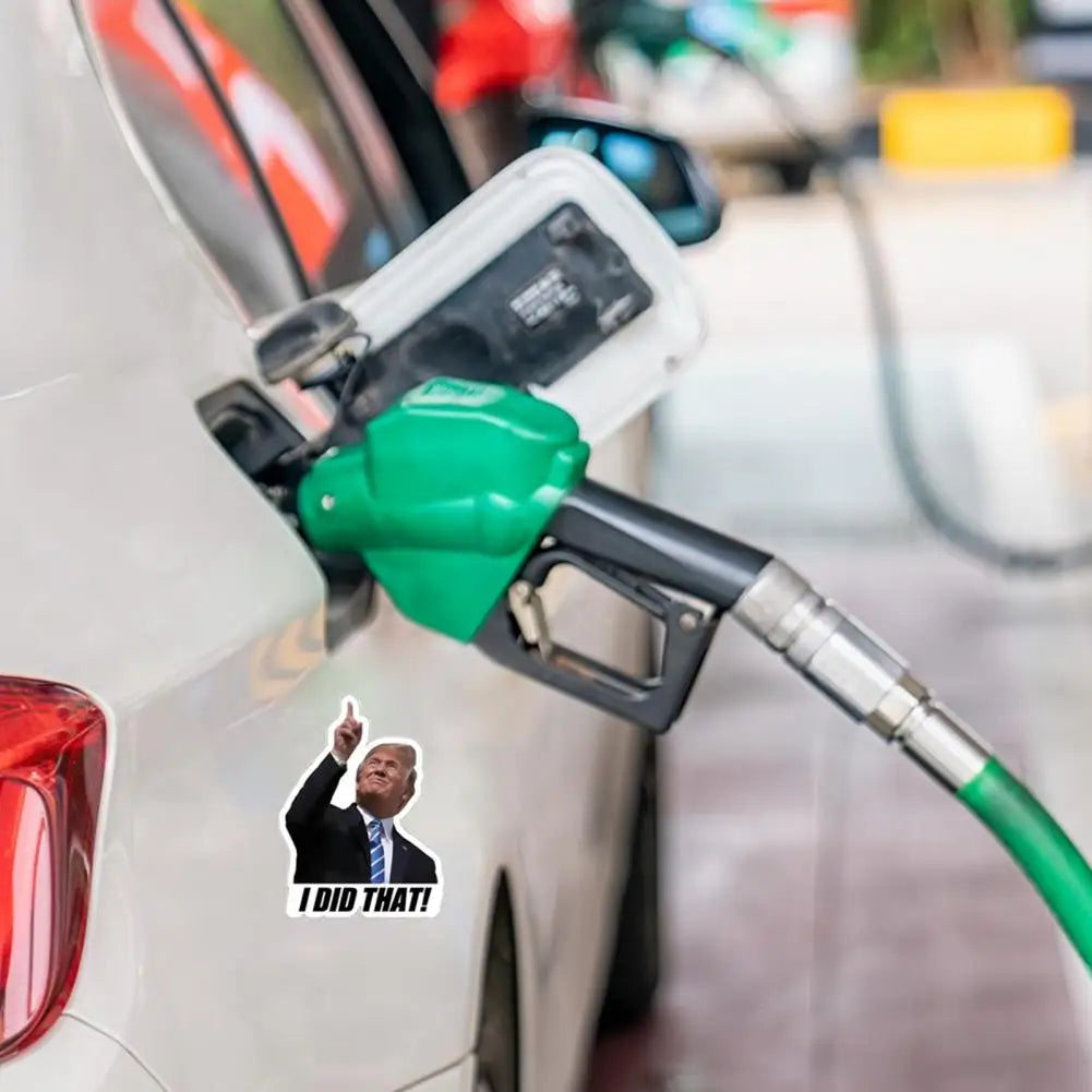 Window Sticker Gas Station Sticker 100pcs Anti-trump Gas Pump Stickers Trump I Did That Decals for Car Window Bumper Truck