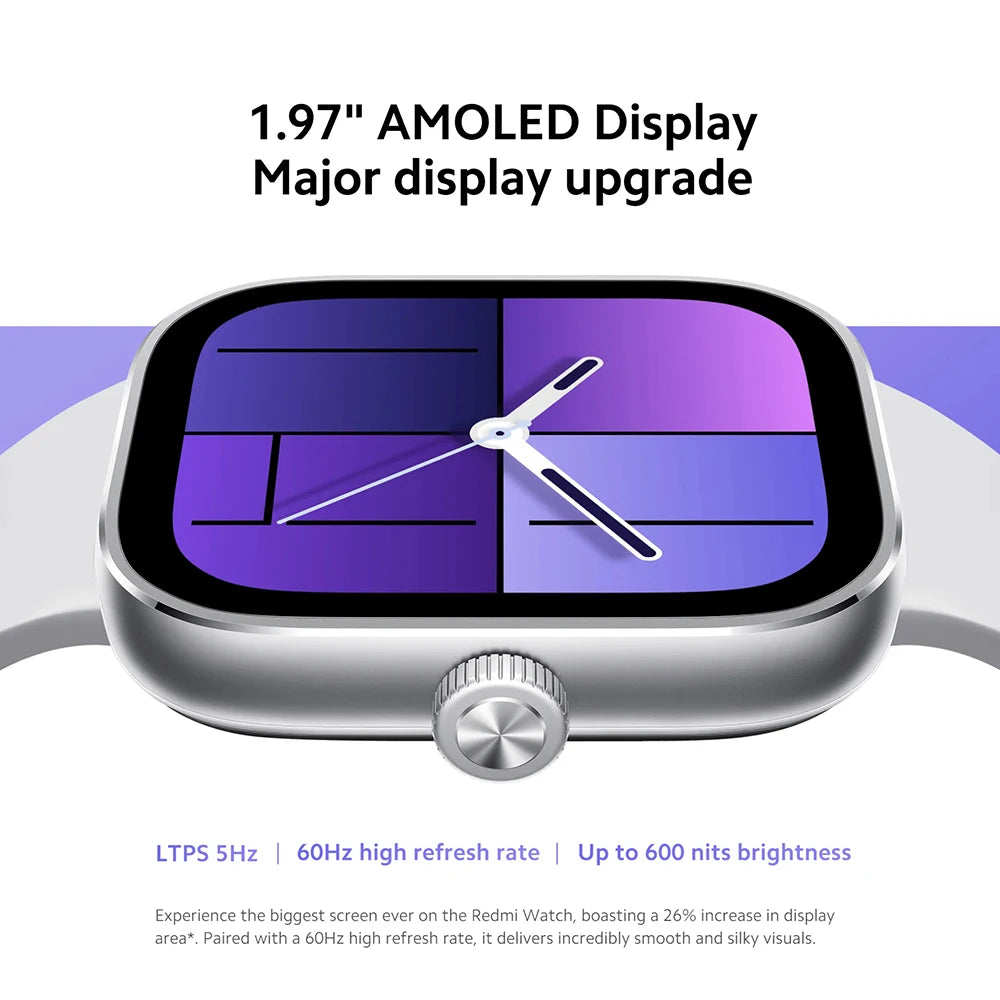 Global Version Xiaomi Redmi Watch 4 Smart Watch Ultra Large 1.97'' AMOLED Display 20 Days Battery Life Bluetooth Phone Call