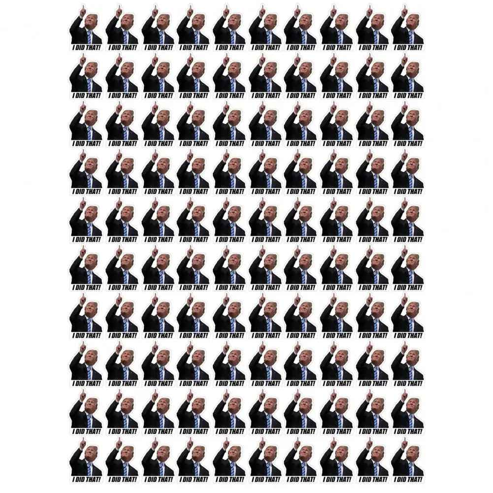 Window Sticker Gas Station Sticker 100pcs Anti-trump Gas Pump Stickers Trump I Did That Decals for Car Window Bumper Truck