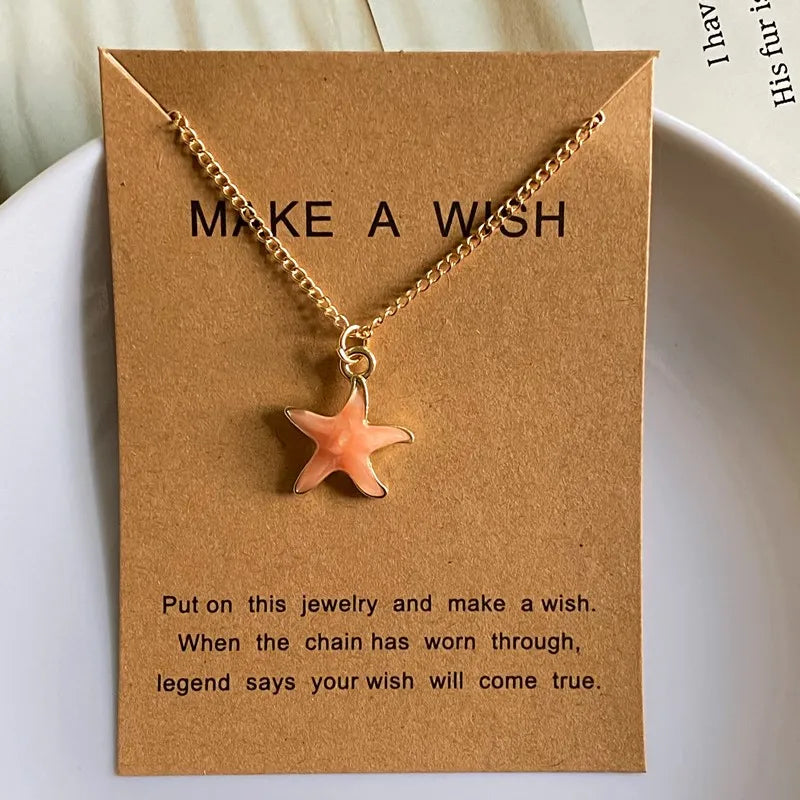 Starfish Necklace for Summer Holiday Gift Cute Lovely New Fashion Choker Necklace Wholesale Jewelry