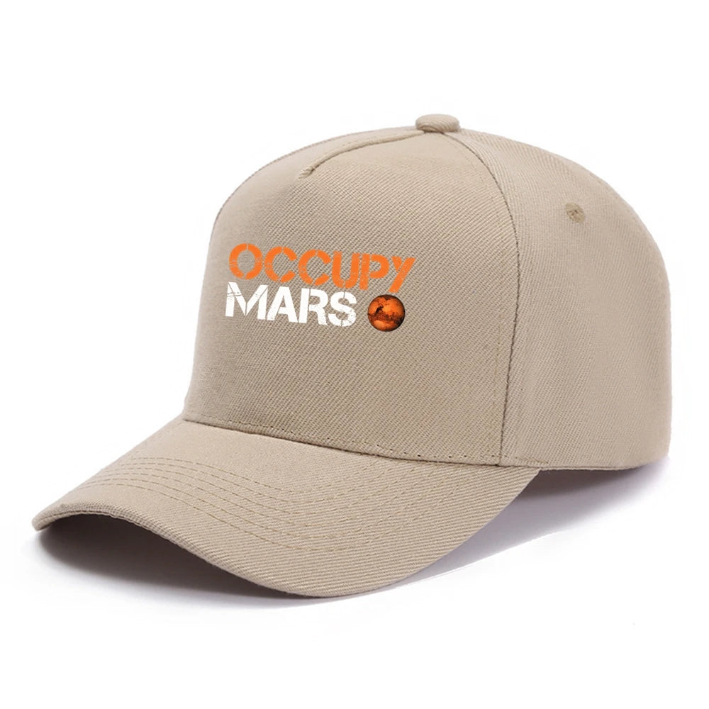 Occupy Mars Baseball Cap Spacex Nasas Men Elon Musk Falcon Heavy 9 Snapback Caps Male Casual Travel Outdoor Sun Hats