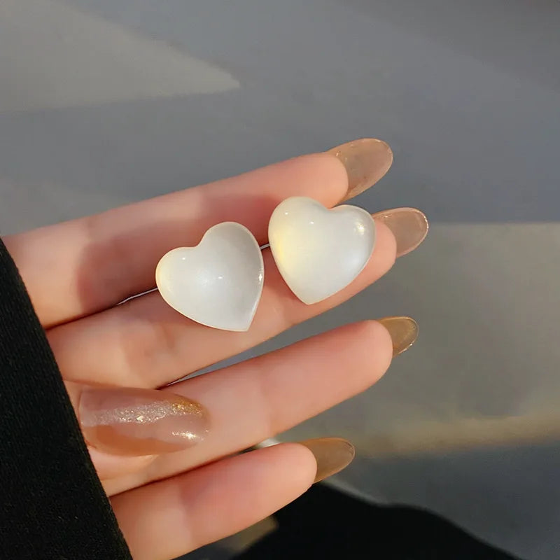 Love Heart Blue Earrings