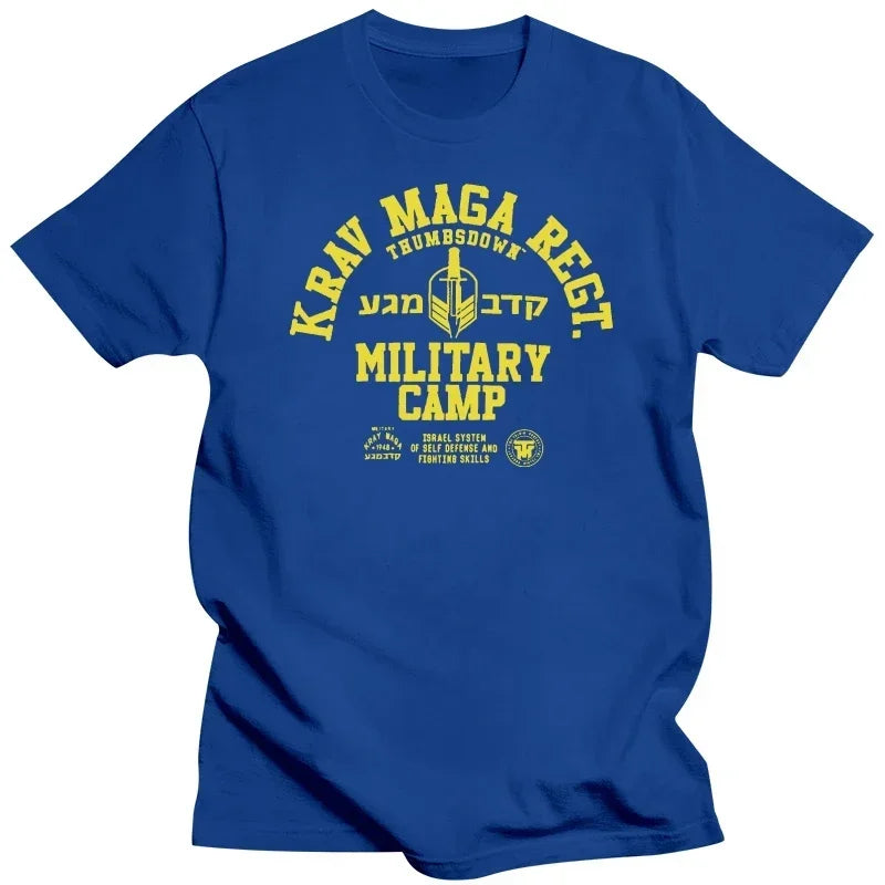 Krav Maga System Of Self Defense And Fighting Skills T shirt men T clothing graphic t shirts streetwear