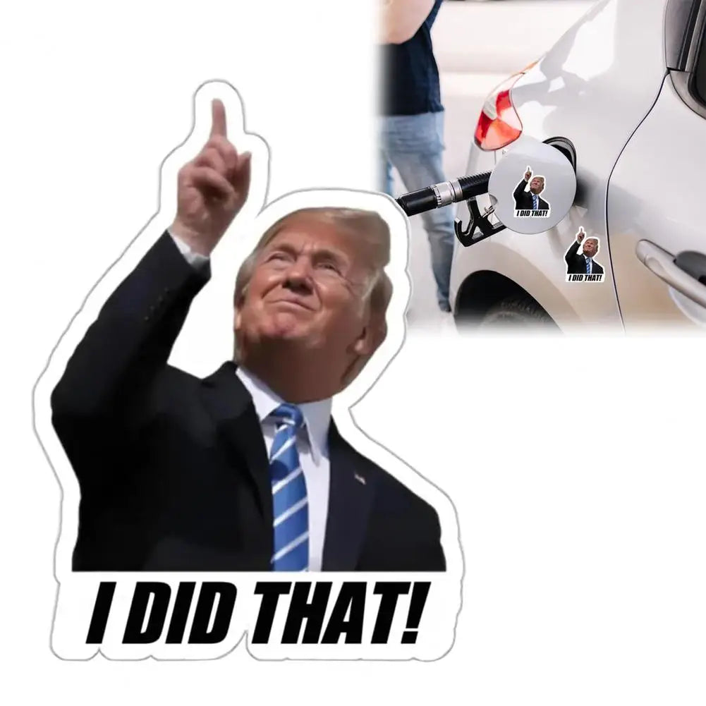 Window Sticker Gas Station Sticker 100pcs Anti-trump Gas Pump Stickers Trump I Did That Decals for Car Window Bumper Truck
