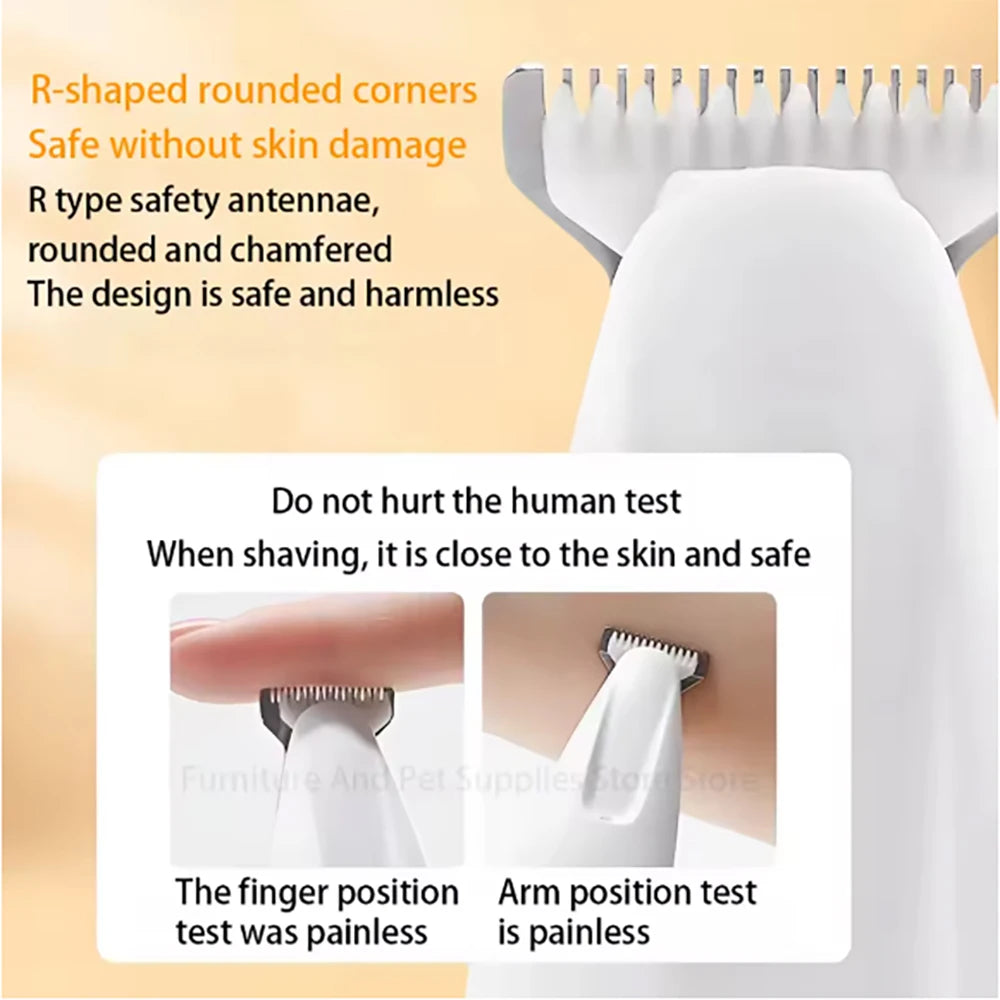 Dog Paw Clippers with LED Light LCD Display 18mm Wide Safe Blade Fully Waterproof Pet Grooming Trimmer for Dogs Cats Small Anima