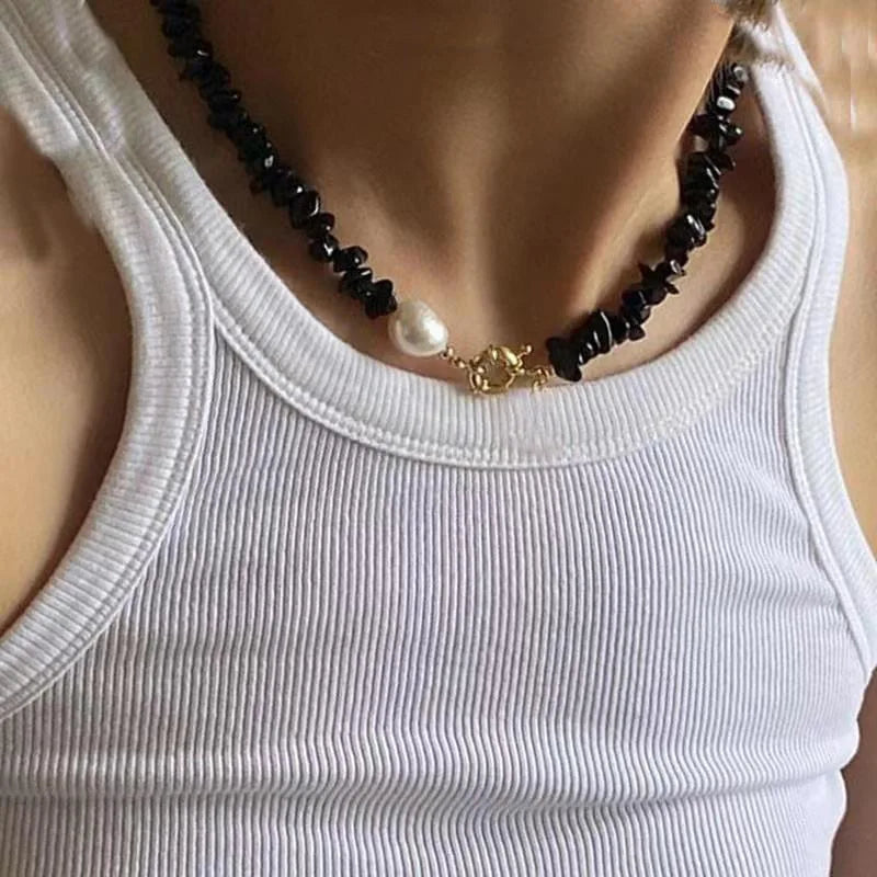 Bohemian Multilayer Handmade Beads Chain Fashion Necklaces Oil Heart Cross Pendant Jewelry For Women Accessories X0189