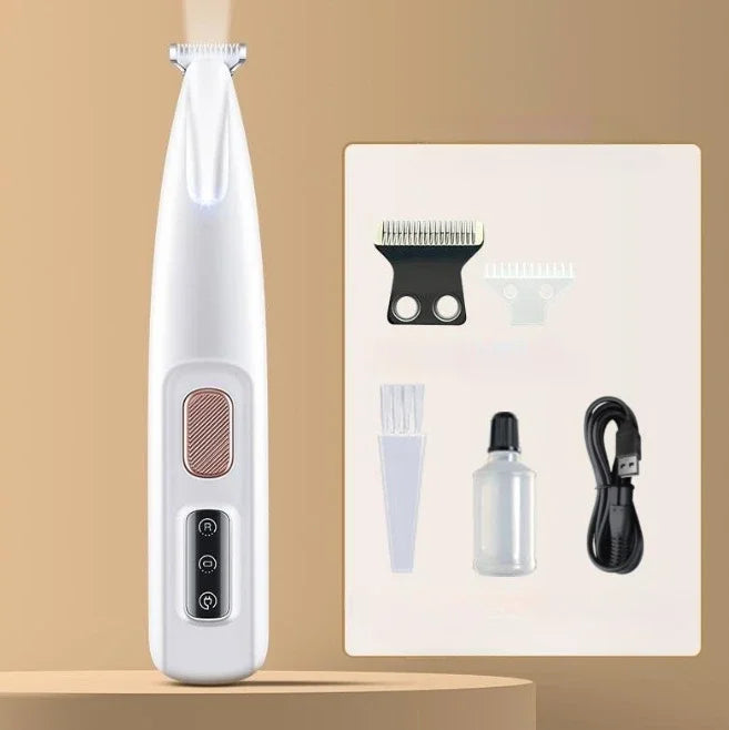 Dog Paw Trimmer with LED Light Fully Waterproof Pet Hair with LED Display Dog Clippers for Grooming 18mm Widen Blade pet items