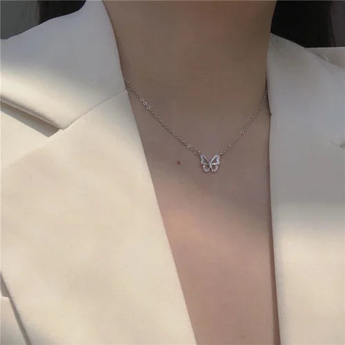 2024 New Women's Pearl Necklace Kpop Gold Color Beads Pendant Necklaces Goth Double Layer Chain Choker for Women Fashion Jewelry