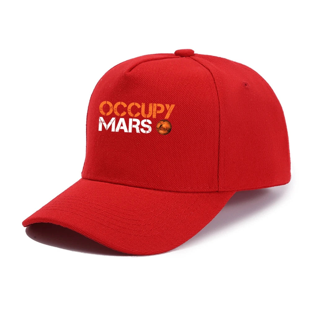 Occupy Mars Baseball Cap Spacex Nasas Men Elon Musk Falcon Heavy 9 Snapback Caps Male Casual Travel Outdoor Sun Hats