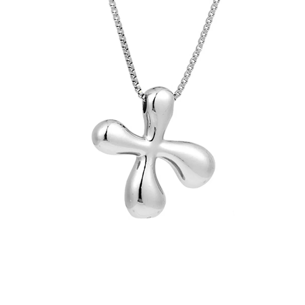 Creative A-Z Balloon Bubble Letter pendant Necklace for Women Silver Plated Chunky Initial Necklaces Jewelry Birthday Gift