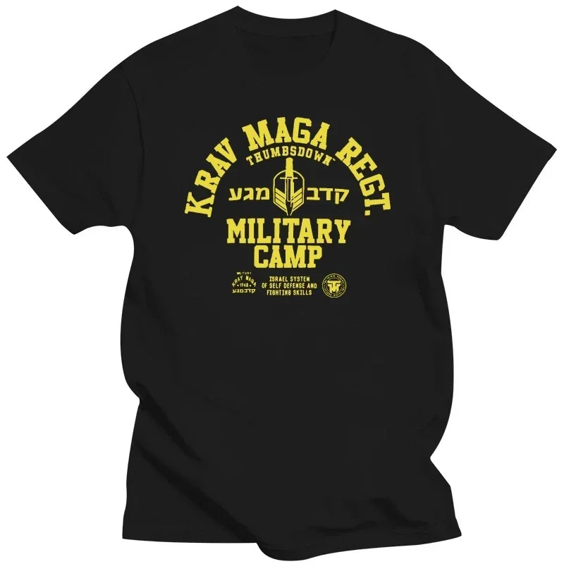Krav Maga System Of Self Defense And Fighting Skills T shirt men T clothing graphic t shirts streetwear