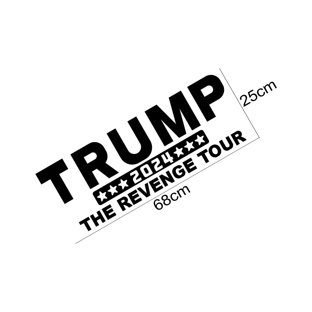 Trump 2024 USA American President Car Stickers Pickup Truck Rear Window Windshield Decor Decal Vinyl Decoration Auto Accessories