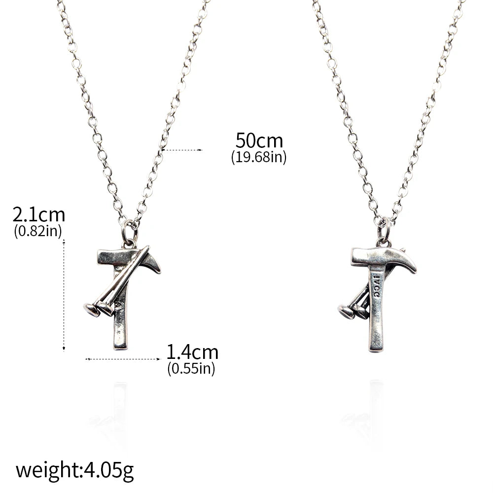 Anime Jujutsu Kaisen Fushiguro Toji Sword Necklace Spear of Tianri Knife Pendant Cosplay Necklaces For Unisex Choker Jewelry