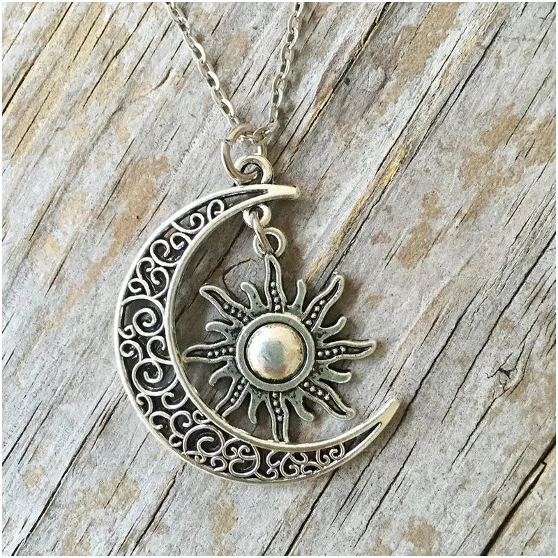 New Silver Color Star Necklaces Chain Pair of Celestial Best Friends Celestial Gift for Friend Long Necklaces Pendants Men Women