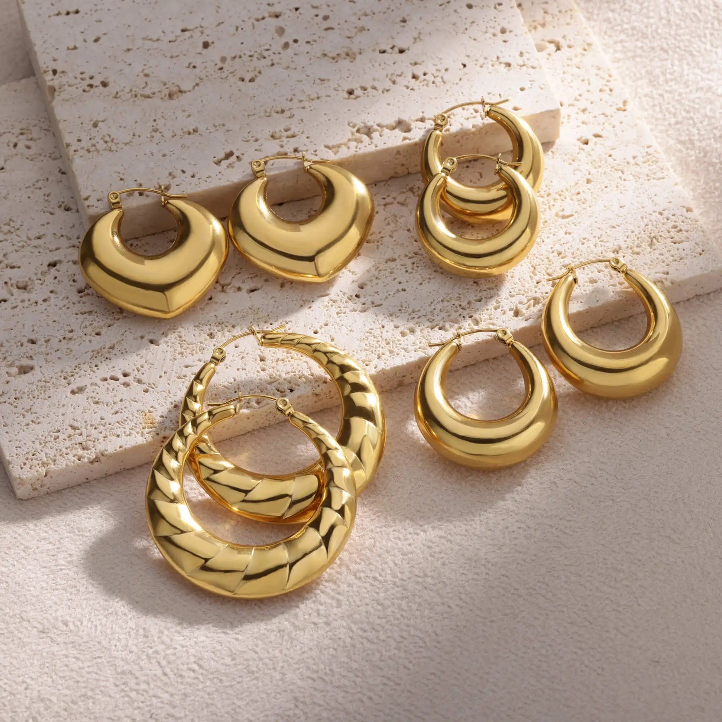 Trendy Round Earrings