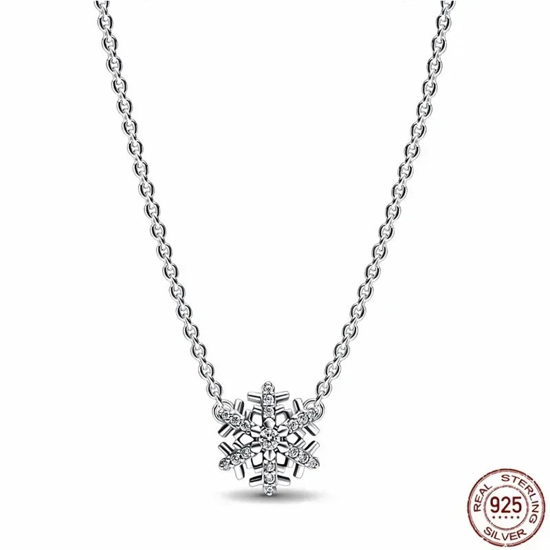New 925 sterling silver classic dazzling heart-shaped multi circular pendant necklace fits design original charm beaded DIY gift