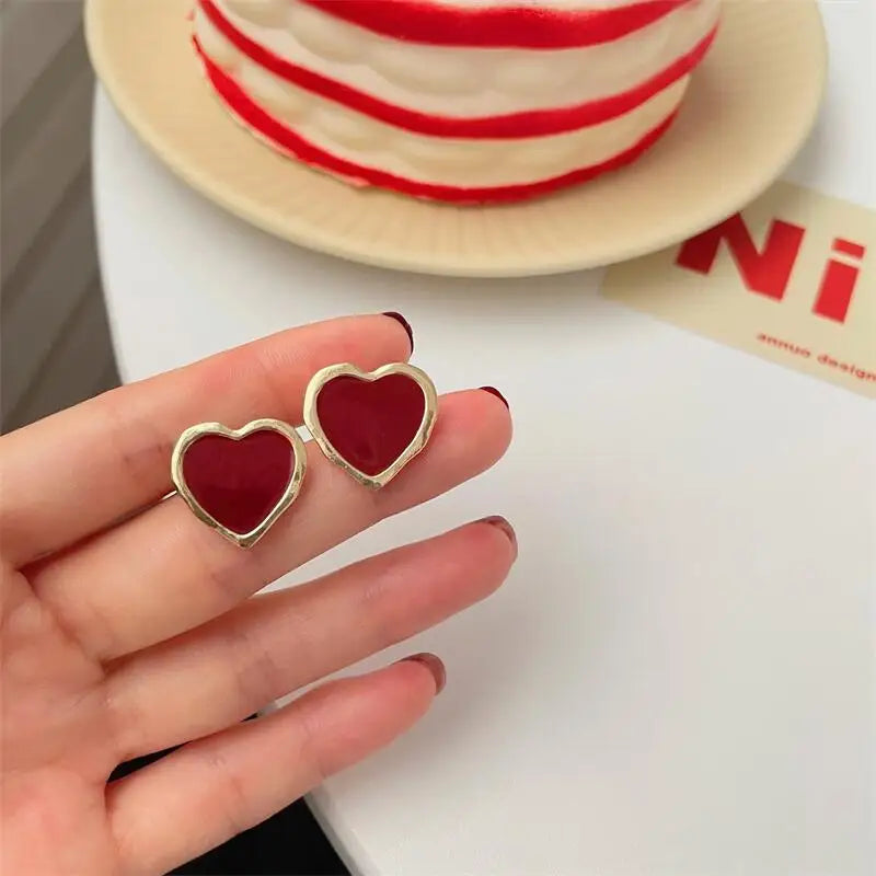Love Heart Blue Earrings