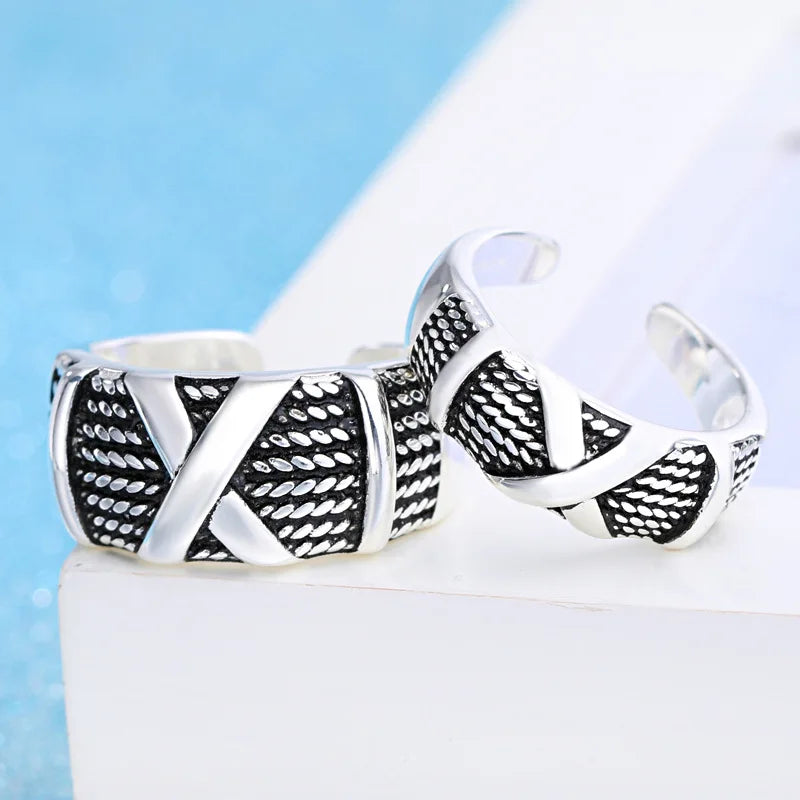 925 Sterling Silver Moissanite Diamond Couple Rings for Lovers Matching Wedding Jewelry Set