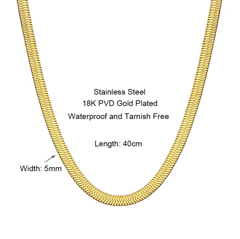 Non Tarnish Waterproof Jewelry 18K Gold Plated Stainless Steel Rope Chain Choker Necklace Two Tone Horseshoe Necklace YF3383
