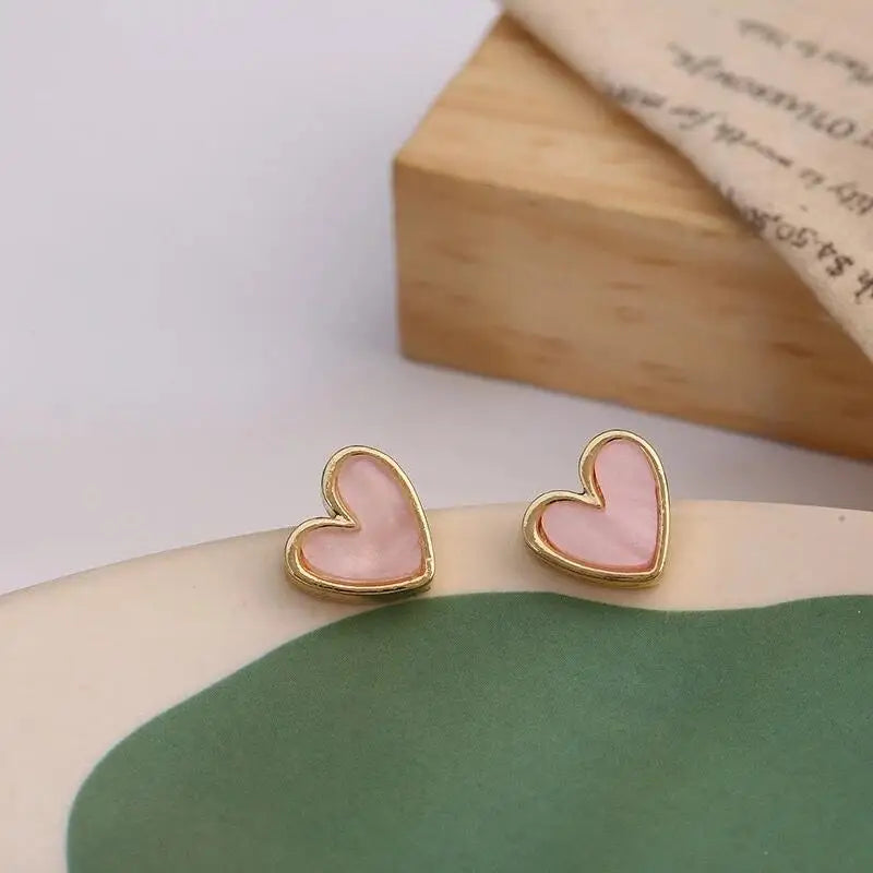 Love Heart Blue Earrings