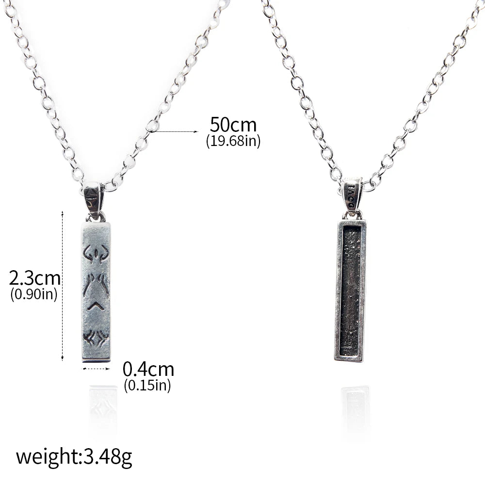 Anime Jujutsu Kaisen Fushiguro Toji Sword Necklace Spear of Tianri Knife Pendant Cosplay Necklaces For Unisex Choker Jewelry