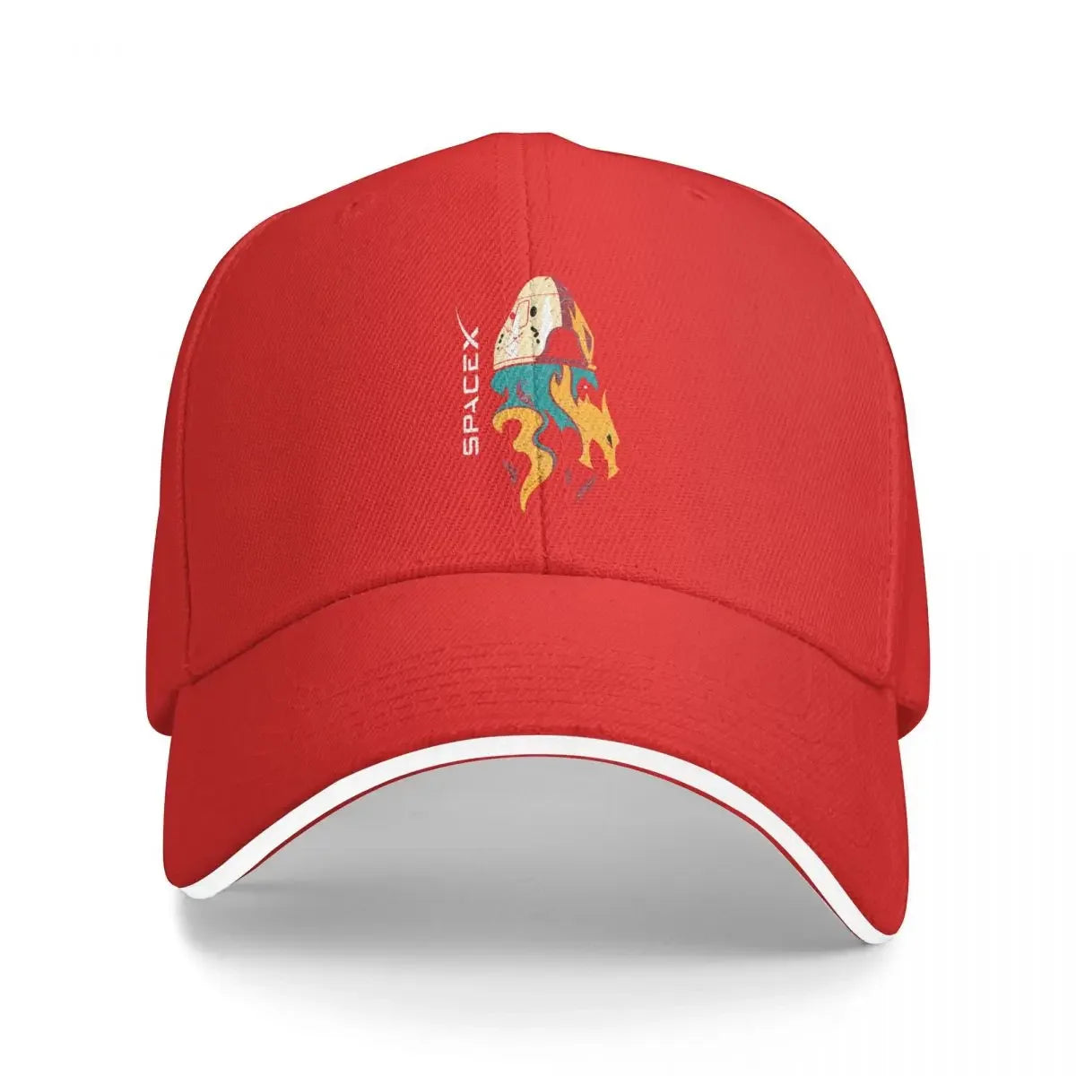 Spacex Crew Dragon SpaceX Starship Multicolor Hat Peaked Women's Cap Personalized Visor Windproof Hats