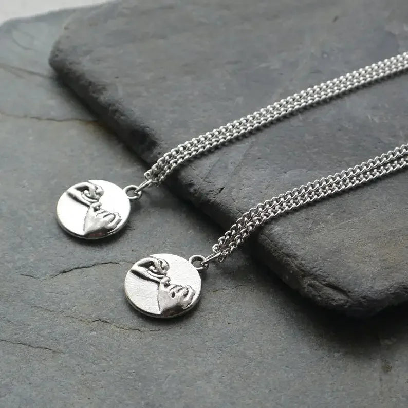 New Silver Color Star Necklaces Chain Pair of Celestial Best Friends Celestial Gift for Friend Long Necklaces Pendants Men Women
