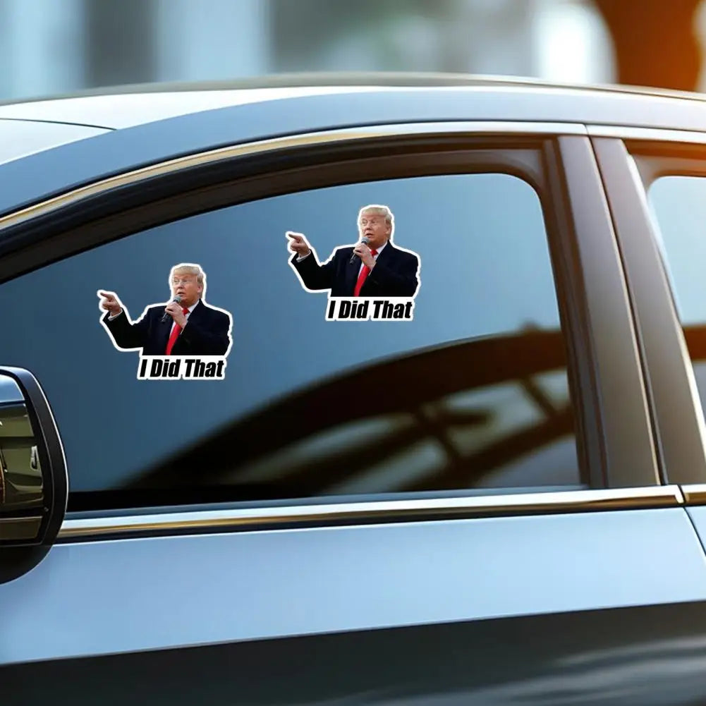 100 Pcs Trump I Did That Stickers Funny Gas Pump Stickers Decal for Cars Windows Trucks Bumpers Laptops Sticker