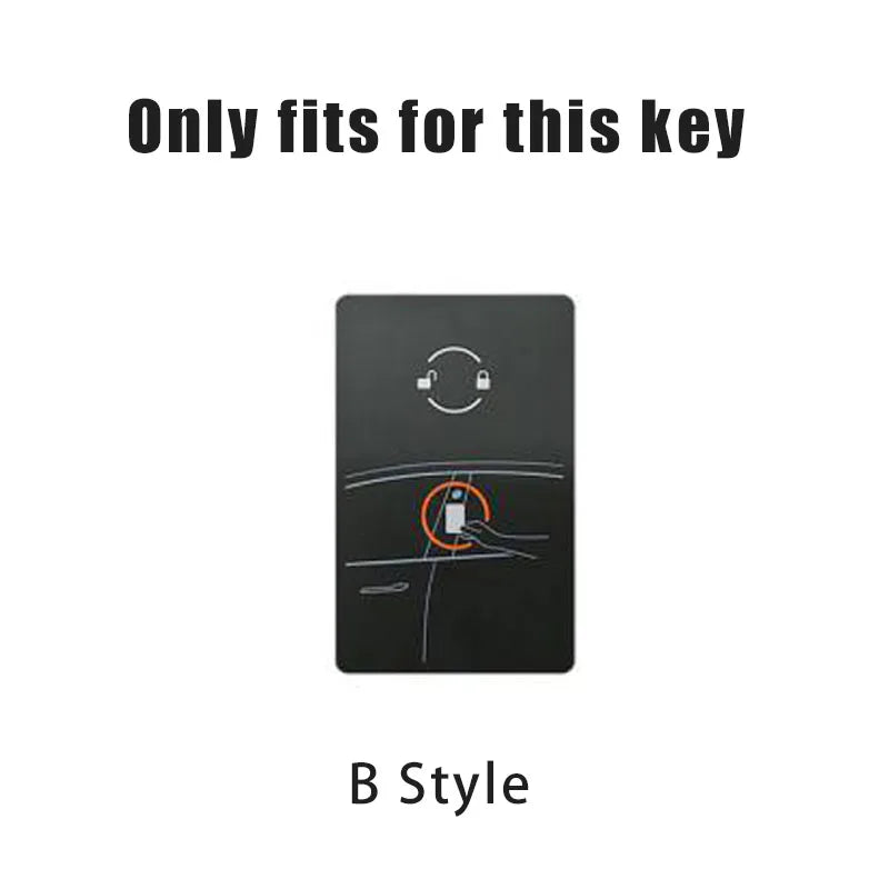 Leather Car Smart NFC Card Key Case Fob Cover Protector Shell For Tesla Model 3 Model S Model X Model Y Keychain Accessories
