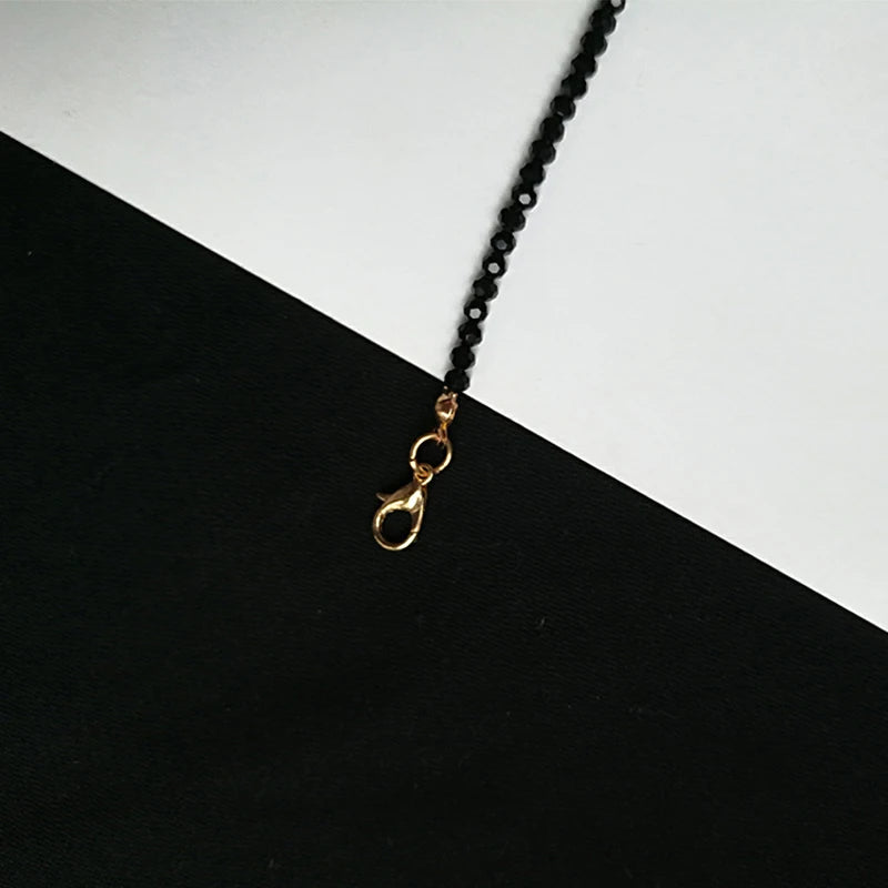 Fashion Brand Simple Black Beads Short Necklace Female Jewelry Women Choker s Bijoux Femme Ladies Party 2024