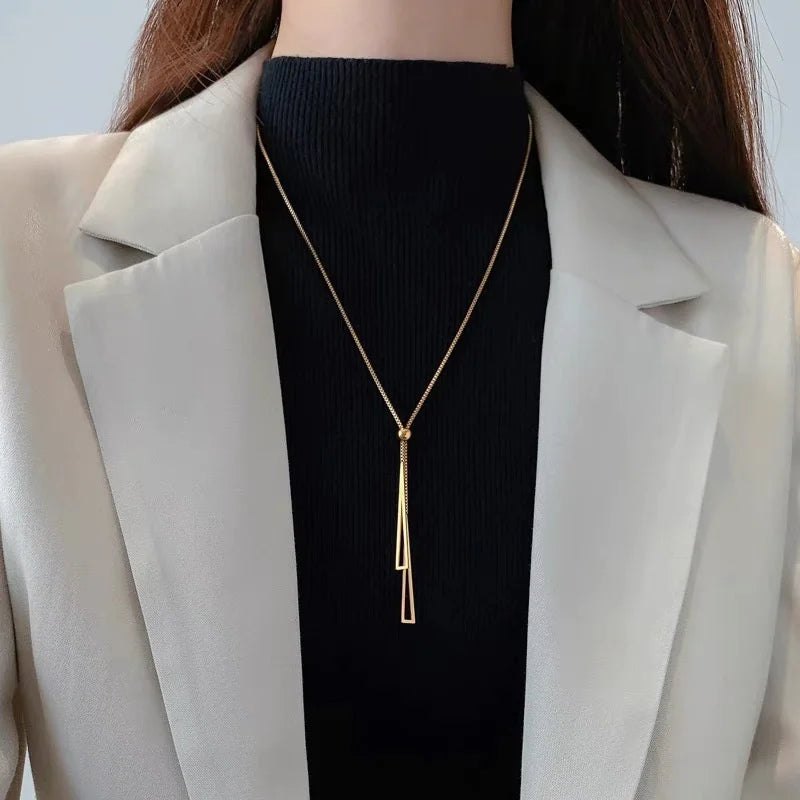 Vintage Double Round Charm Layered Necklace Women's Jewelry Layered Accessories for Girls Gifts Bohemian Fashion Pendant 2023