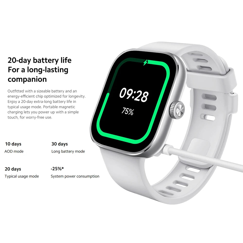 Global Version Xiaomi Redmi Watch 4 Smart Watch Ultra Large 1.97'' AMOLED Display 20 Days Battery Life Bluetooth Phone Call