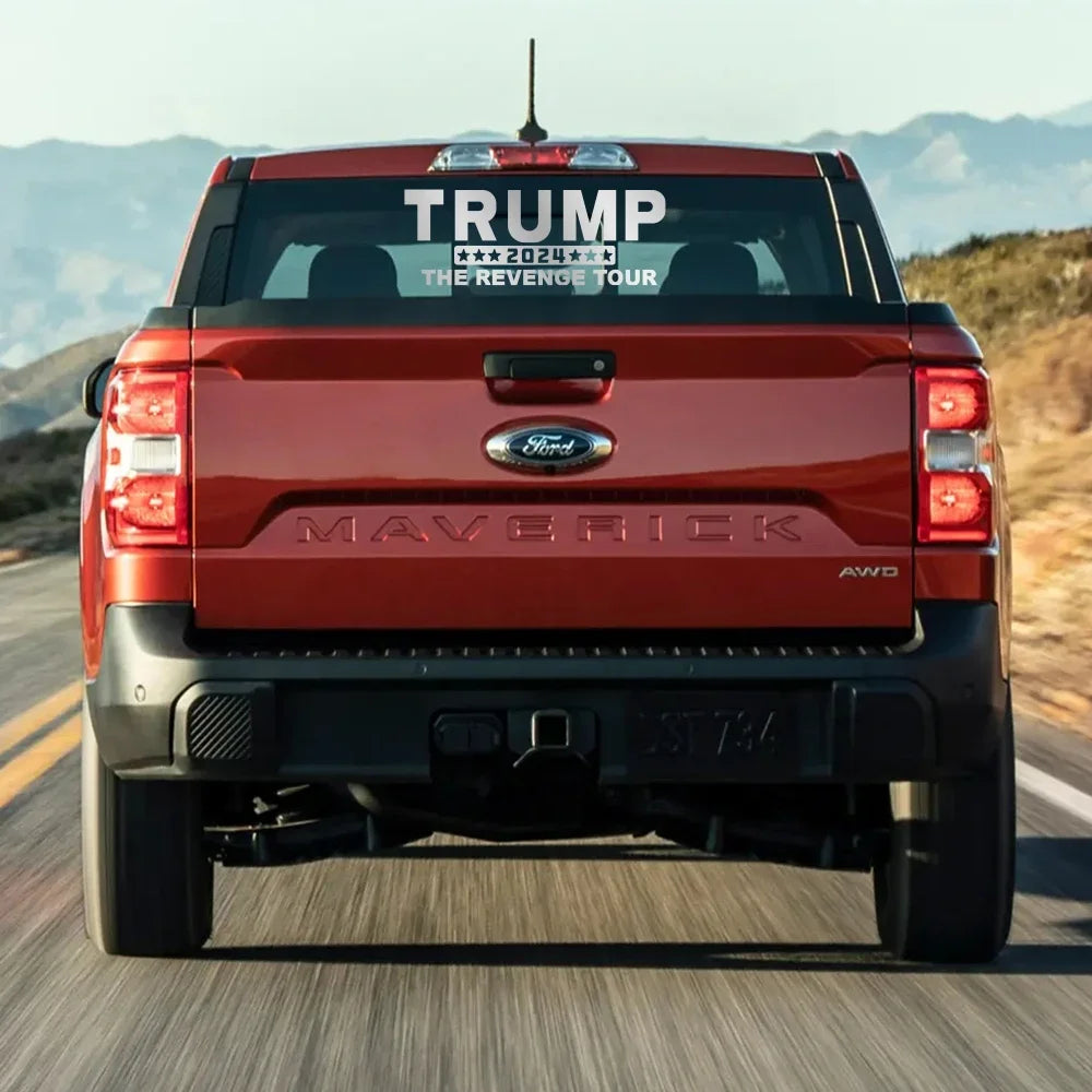 Trump 2024 USA American President Car Stickers Pickup Truck Rear Window Windshield Decor Decal Vinyl Decoration Auto Accessories