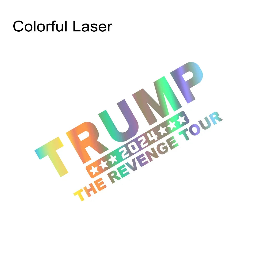 Trump 2024 USA American President Car Stickers Pickup Truck Rear Window Windshield Decor Decal Vinyl Decoration Auto Accessories