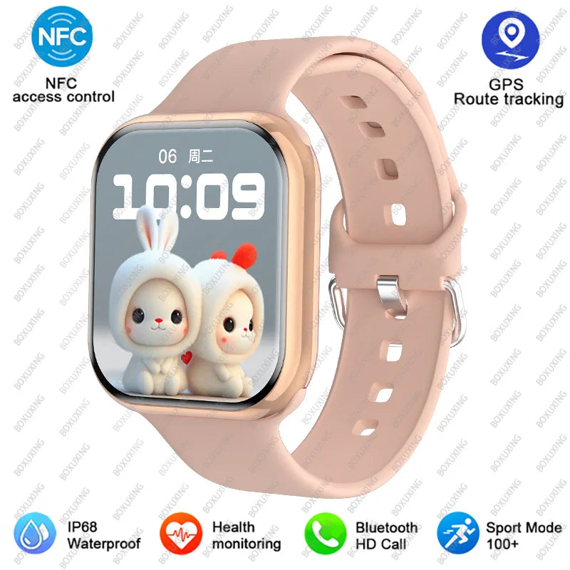 2024 New Smart Watch Women Ultra Series 8 GPS NFC Smartwatch Men BT Call Waterproof Wireless Charging 2.05 inch Screen Watch 9
