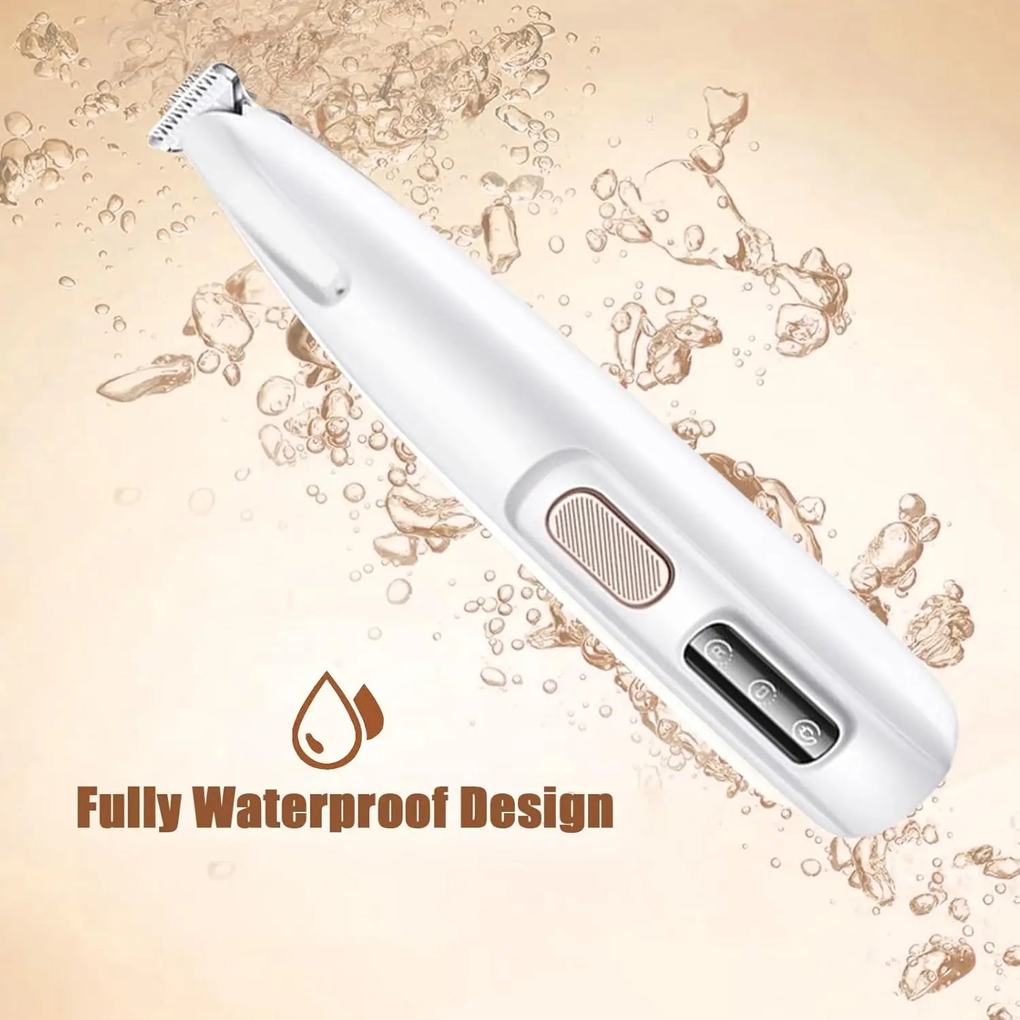 Dog Paw Clippers with LED Light LCD Display 18mm Wide Safe Blade Fully Waterproof Pet Grooming Trimmer for Dogs Cats Small Anima