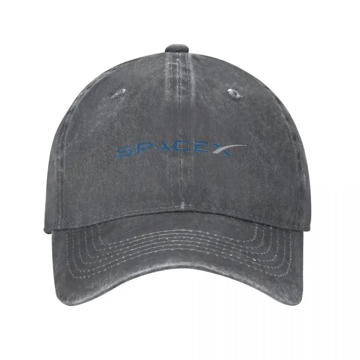 Washed Denim SpaceX Space X Logo Elon Musk Baseball Cap Summer Snapback Cowboy Hats Bone Falcon Heavy Rocket Casquette Gorras