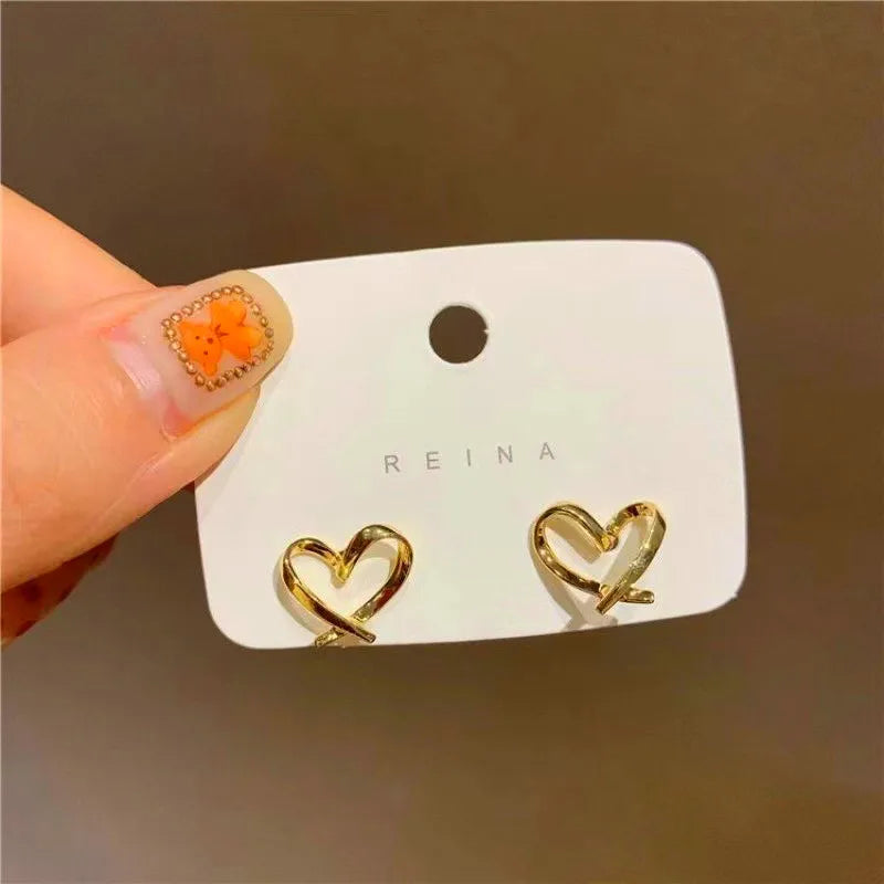 Love Heart Blue Earrings
