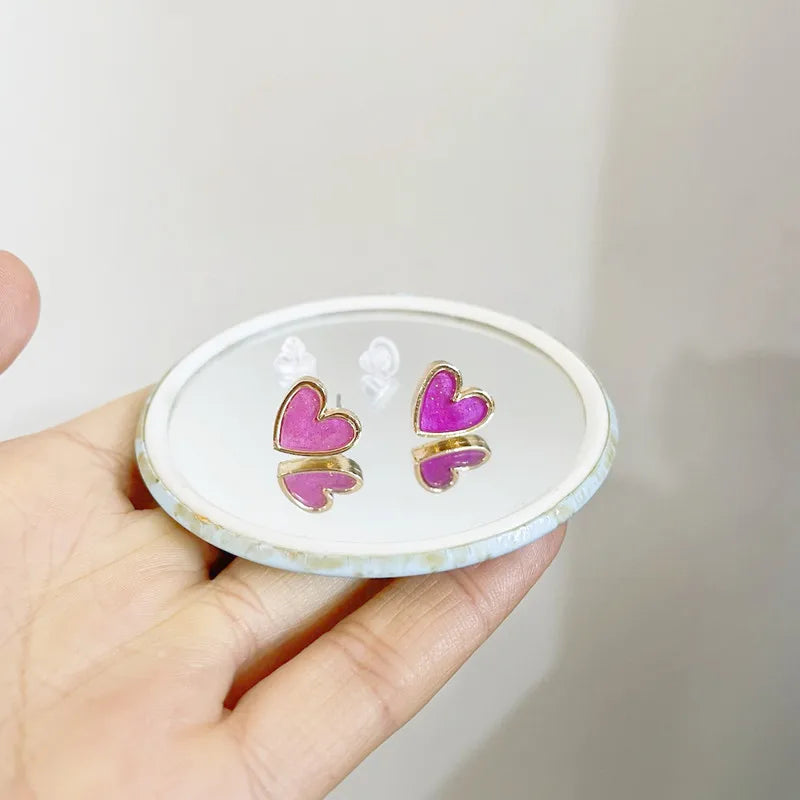 Love Heart Blue Earrings